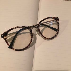 Cheetah print bluelight glasses